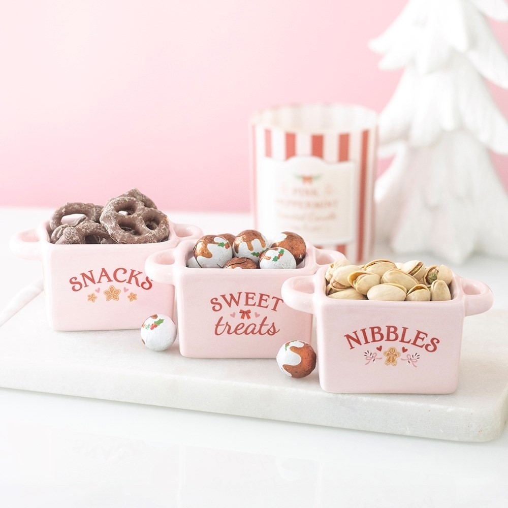 Something Different - Set of 3 Sugarplum Bakery Snack Kom - Multicolours